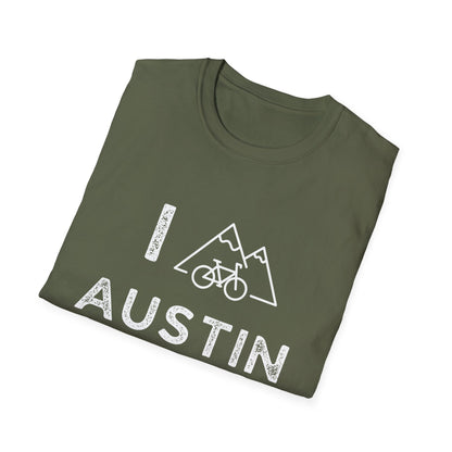 I (Mountain) Bike Austin // Unisex Softstyle T-Shirt