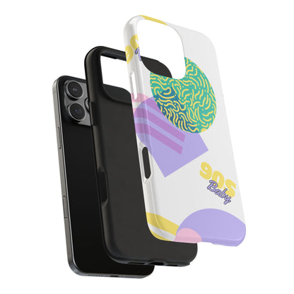 Pastel 90s Baby and Shapes // iPhone Case