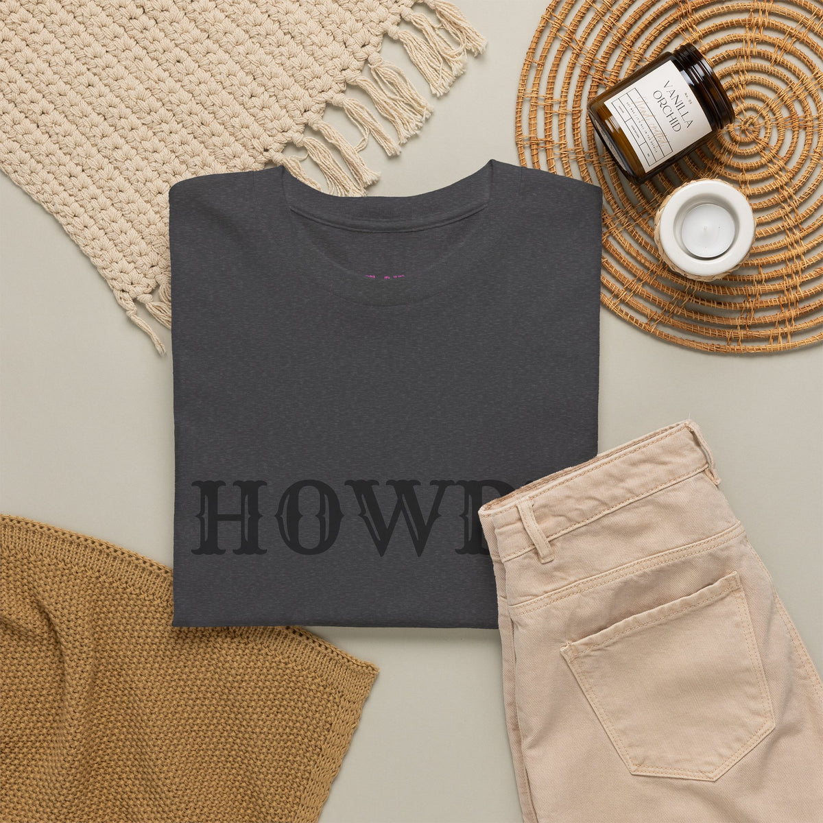 Howdy & Adios  // Unisex Heavy Cotton Tee - Casual Statement Shirt