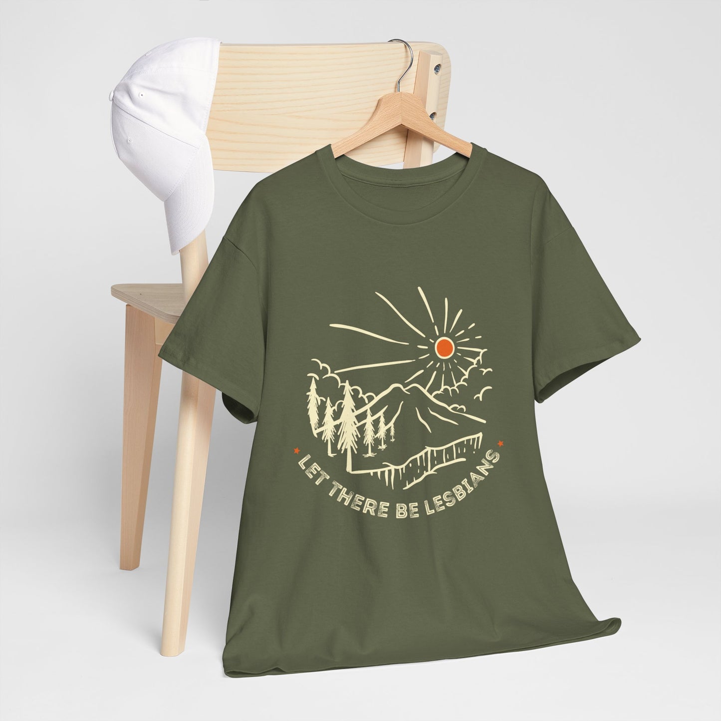Let There Be Lesbians // Unisex Heavy Cotton Tee - Pride Fashion Statement T-Shirt