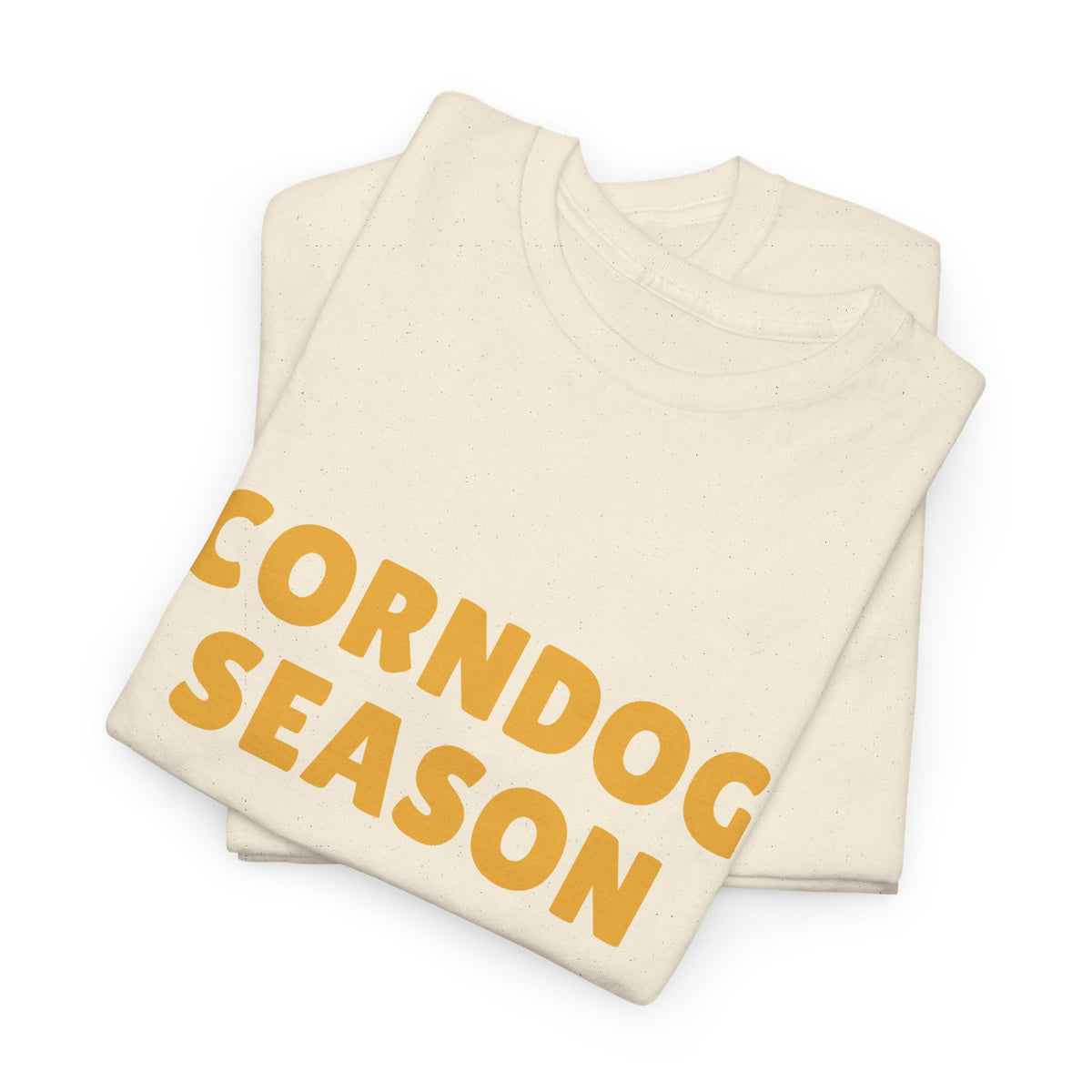 Funny Corndog Season // Unisex Heavy Cotton Tee | Perfect for Food Lovers and Festivals