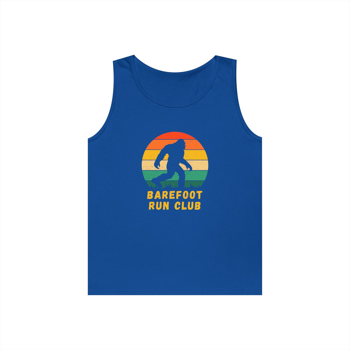 Barefoot Run Club Silhouette //  Unisex Heavy Cotton Tank Top