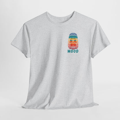 Bigfoot Mood - Pocket Placement // Retro Mood Unisex Heavy Cotton Tee - Colorful Graphic T-Shirt