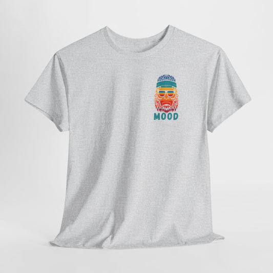 Bigfoot Mood - Pocket Placement // Retro Mood Unisex Heavy Cotton Tee - Colorful Graphic T-Shirt