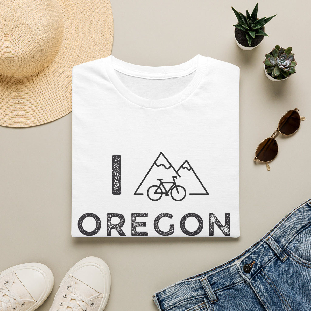 I (Mountain) Bike Oregon // Unisex Softstyle T-Shirt