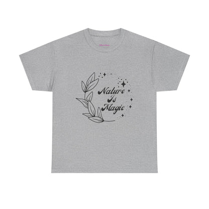 Nature is Magic // Unisex Heavy Cotton Tee - Nature-Themed Casual Wear
