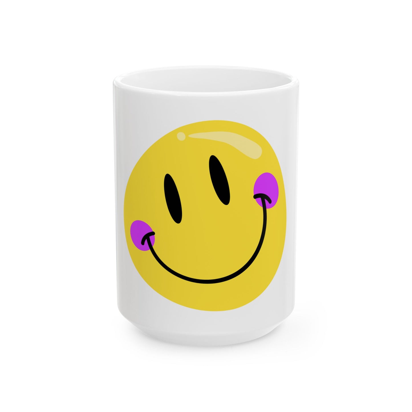 Crooked Smiley // Ceramic Mug, (11oz, 15oz)