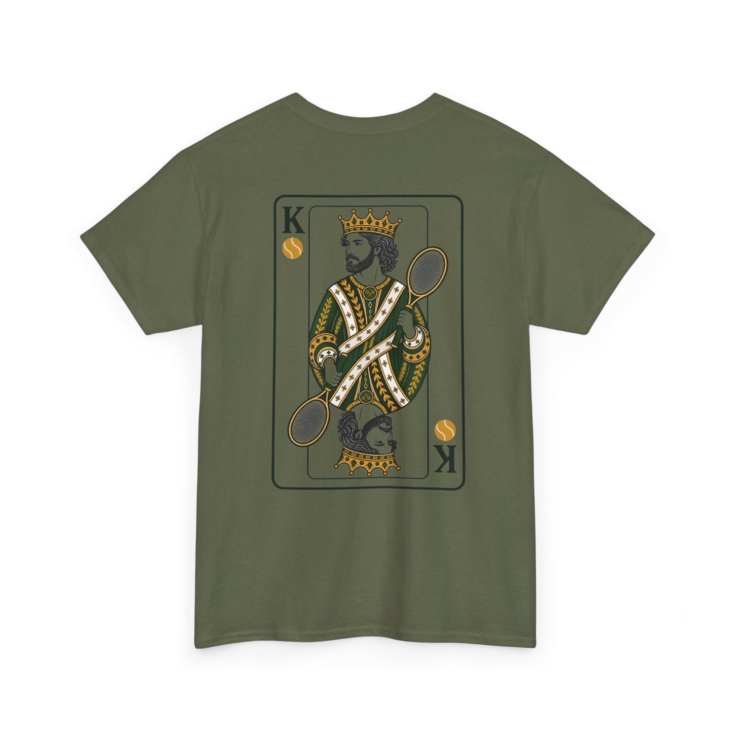 Tennis - King of the Court Card Tee — Vintage Playing Card Graphic T-Shirt