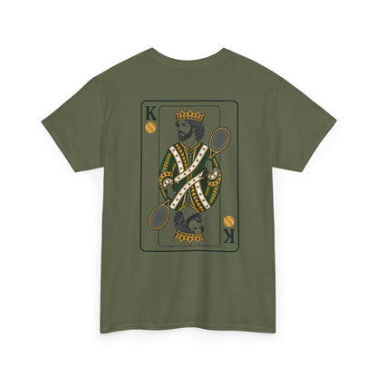 Tennis - King of the Court Card Tee — Vintage Playing Card Graphic T-Shirt
