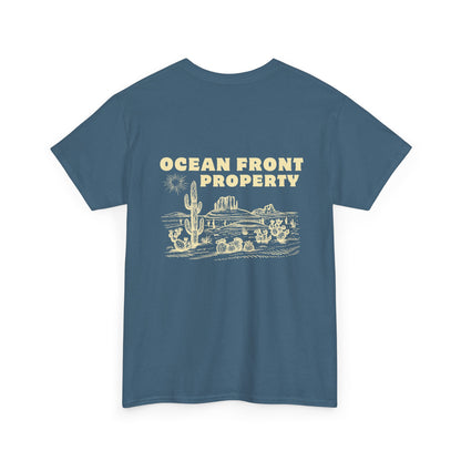 Ocean Front Property - Double-sided // Unisex Heavy Cotton Tee