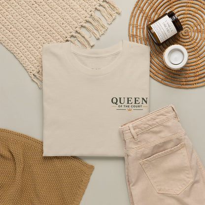 Tennis - Queen of the Court - Vintage Playing Card Graphic T-Shirt