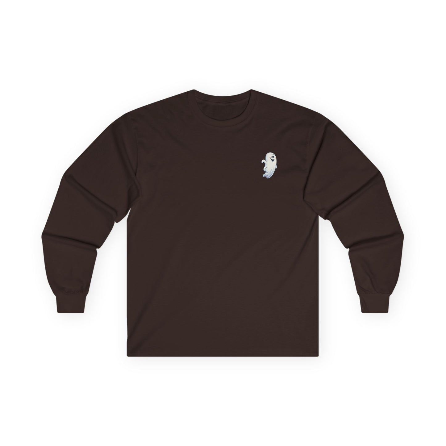 Power Bottom Autumn - White Ghost // Unisex Ghostly Vibes Long Sleeve Tee