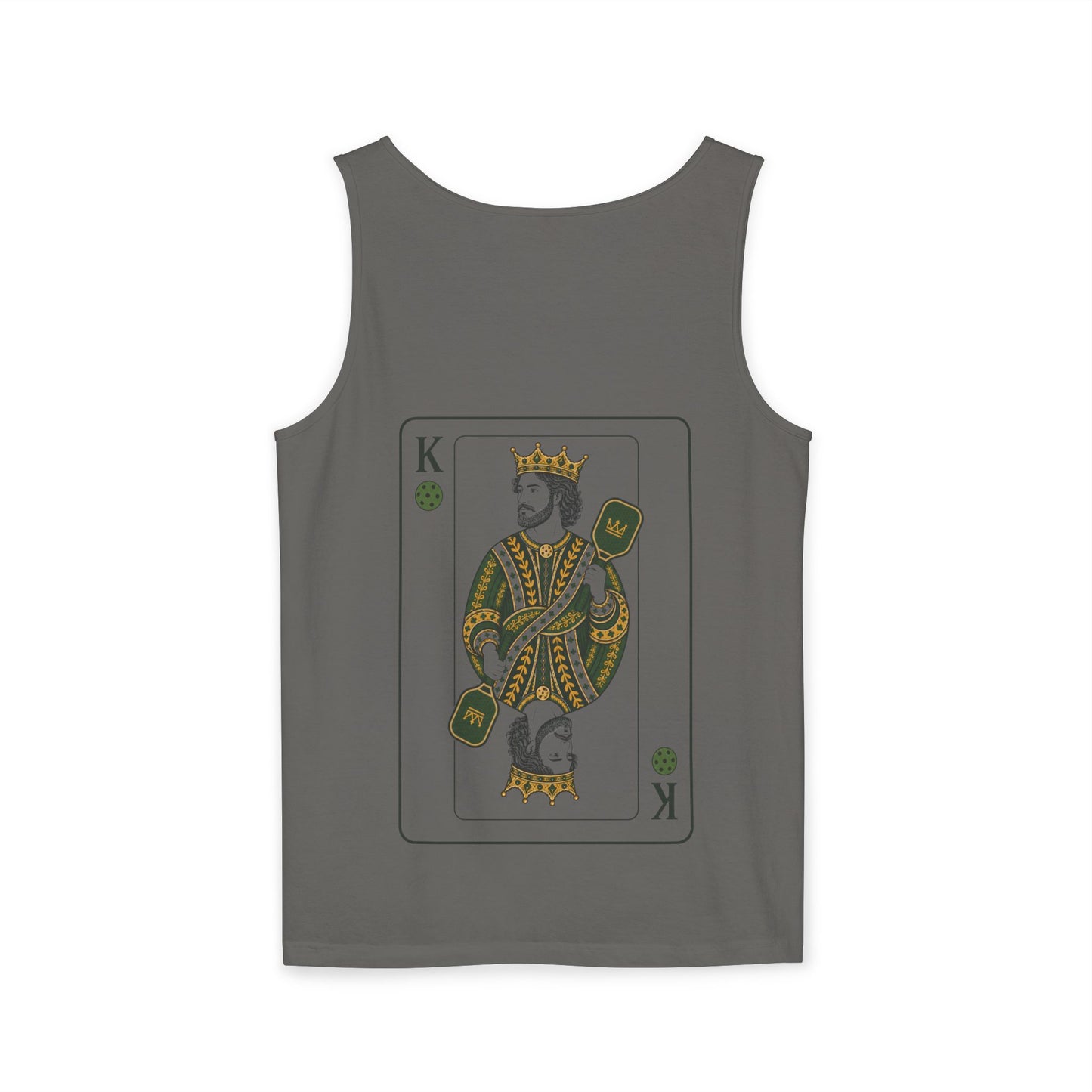 Pickleball - King of the Court - Vintage Playing Card - Tank Top — Graphic Tank