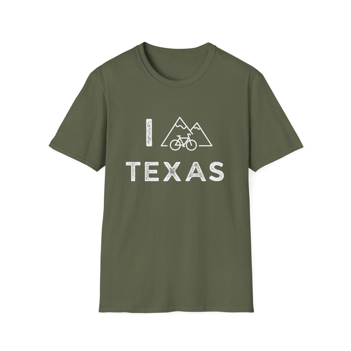 I (Mountain) Bike Texas // Unisex Softstyle T-Shirt