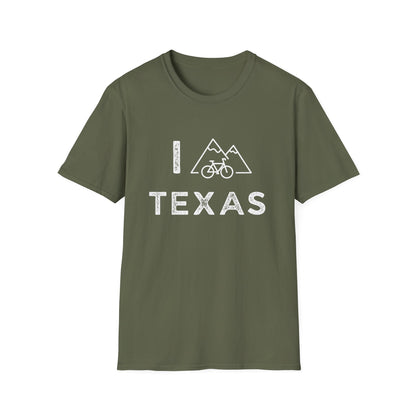 I (Mountain) Bike Texas // Unisex Softstyle T-Shirt