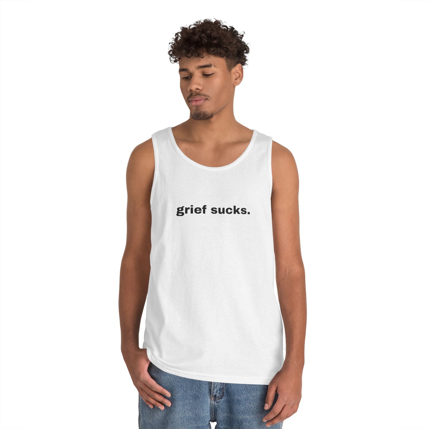 Grief Sucks // Unisex Heavy Cotton Tank Top