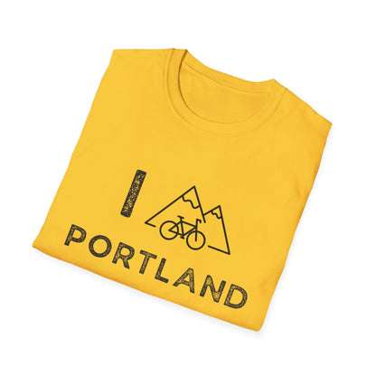 I (Mountain) Bike Portland // Unisex Softstyle T-Shirt