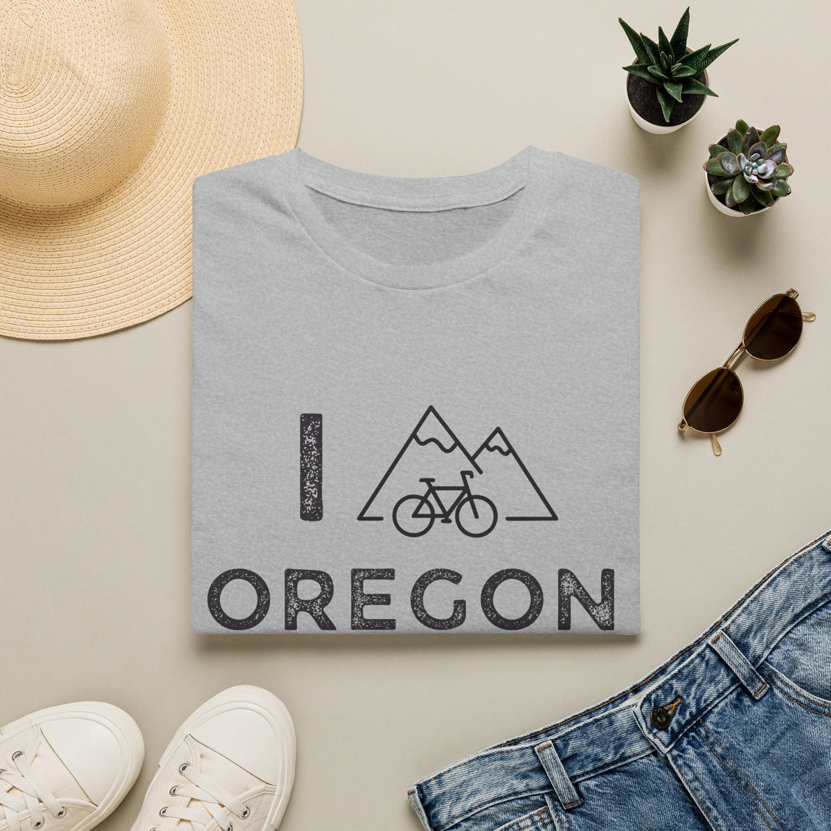 I (Mountain) Bike Oregon // Unisex Softstyle T-Shirt