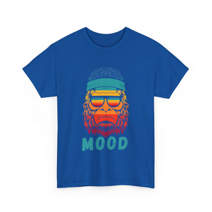 Bigfoot Mood // Retro Mood Unisex Heavy Cotton Tee - Colorful Graphic T-Shirt