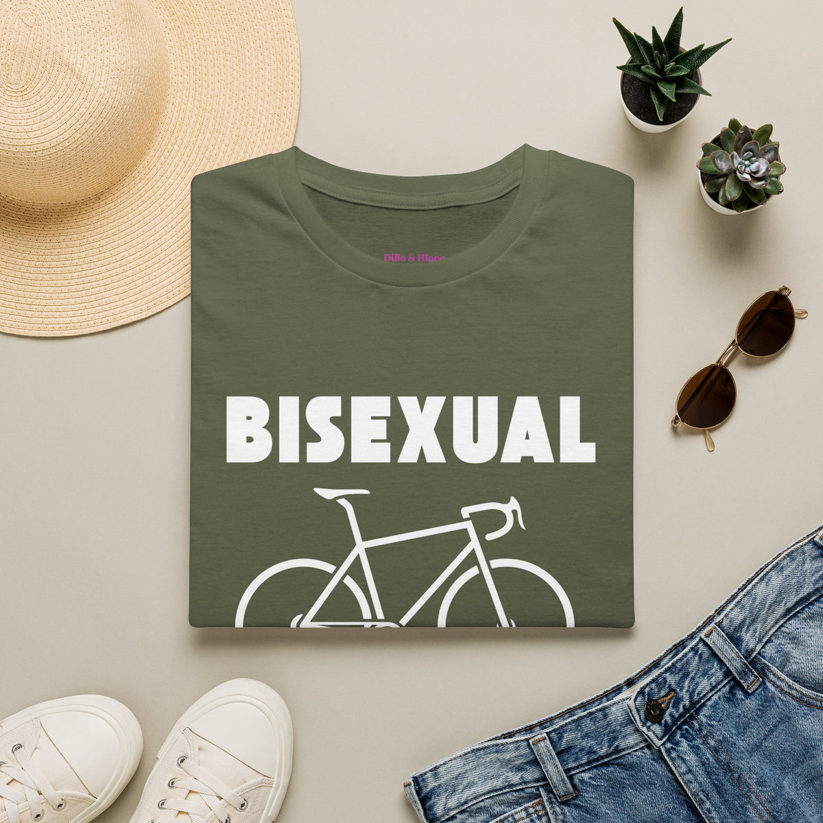 Bisexual (Road) Bicyclist  // Unisex Softstyle T-Shirt