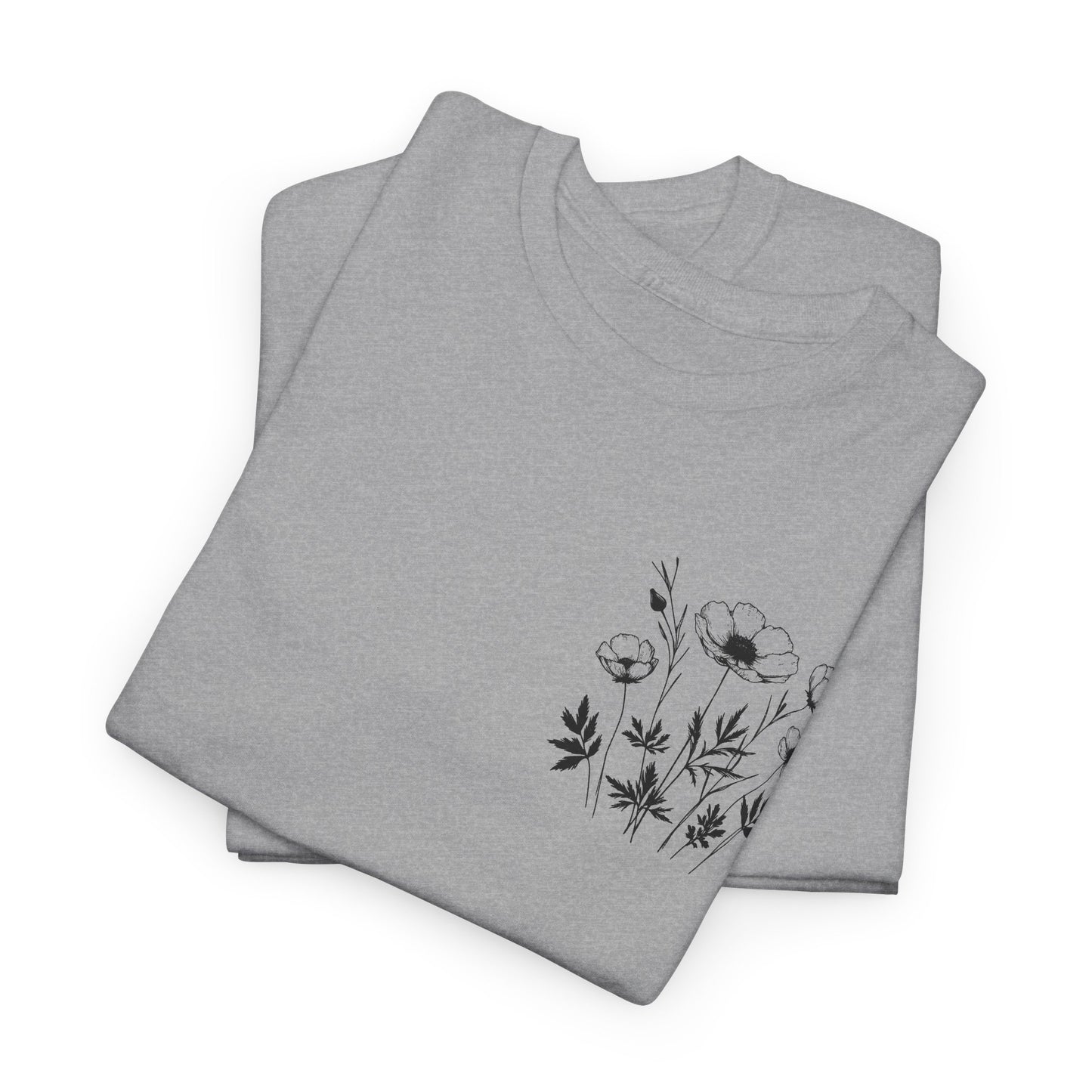 We're Rooting For You - Flowers // Unisex Heavy Cotton Tee - Perfect for Everyday Comfort