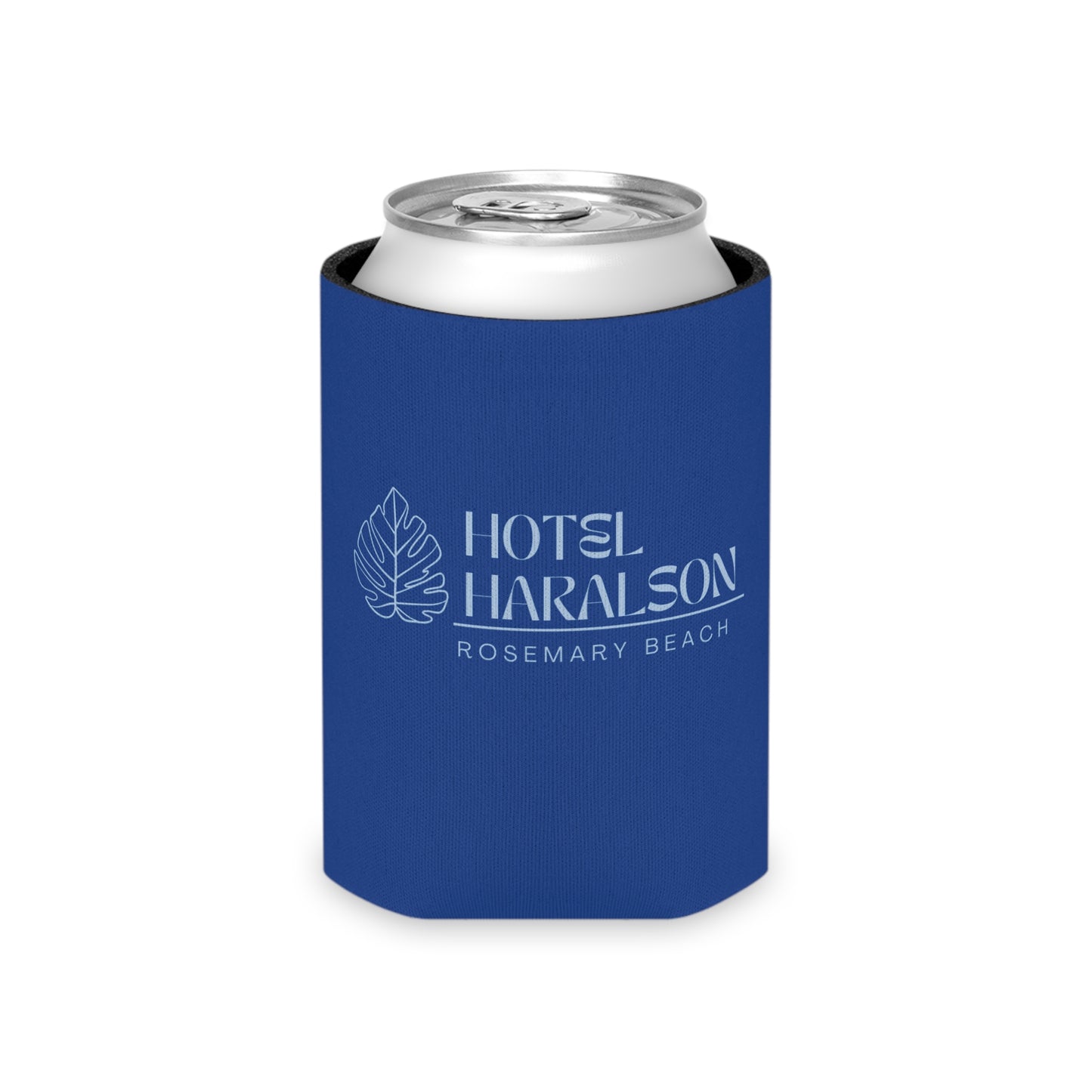 Custom - Personalized Hotel Haralson Can Cooler // Blue w/ Light Blue - Ideal for Beach Parties & Celebrations