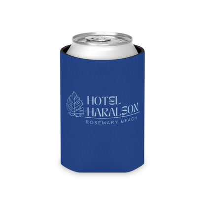 Custom - Personalized Hotel Haralson Can Cooler // Blue w/ Light Blue - Ideal for Beach Parties & Celebrations