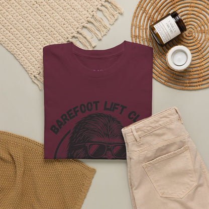 Bigfoot Founding Member of the Barefoot Lift Club // Unisex Heavy Cotton Tee - Founding Member Sasquatch Design