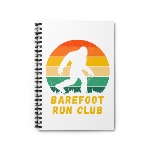 Barefoot Run Club // Spiral Notebook - Ruled Line