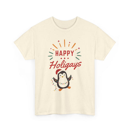 Happy Holigay Penguin Unisex Heavy Cotton Tee
