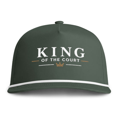 King of the Court Rope Cap – Cream Embroidery
