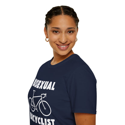 Bisexual (Road) Bicyclist  // Unisex Softstyle T-Shirt