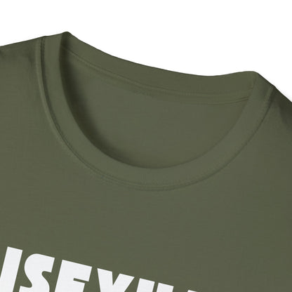 Bisexual (Mountain) Bicyclist  // Unisex Softstyle T-Shirt