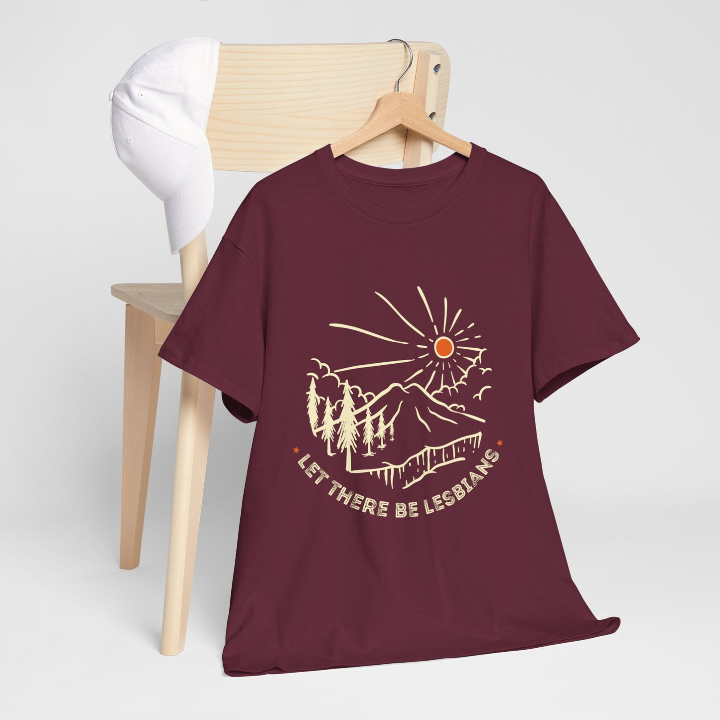 Let There Be Lesbians // Unisex Heavy Cotton Tee - Pride Fashion Statement T-Shirt