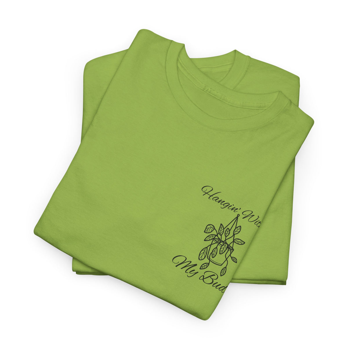 Hangin' With My Buds // Unisex Heavy Cotton Tee - Perfect for Everyday Comfort
