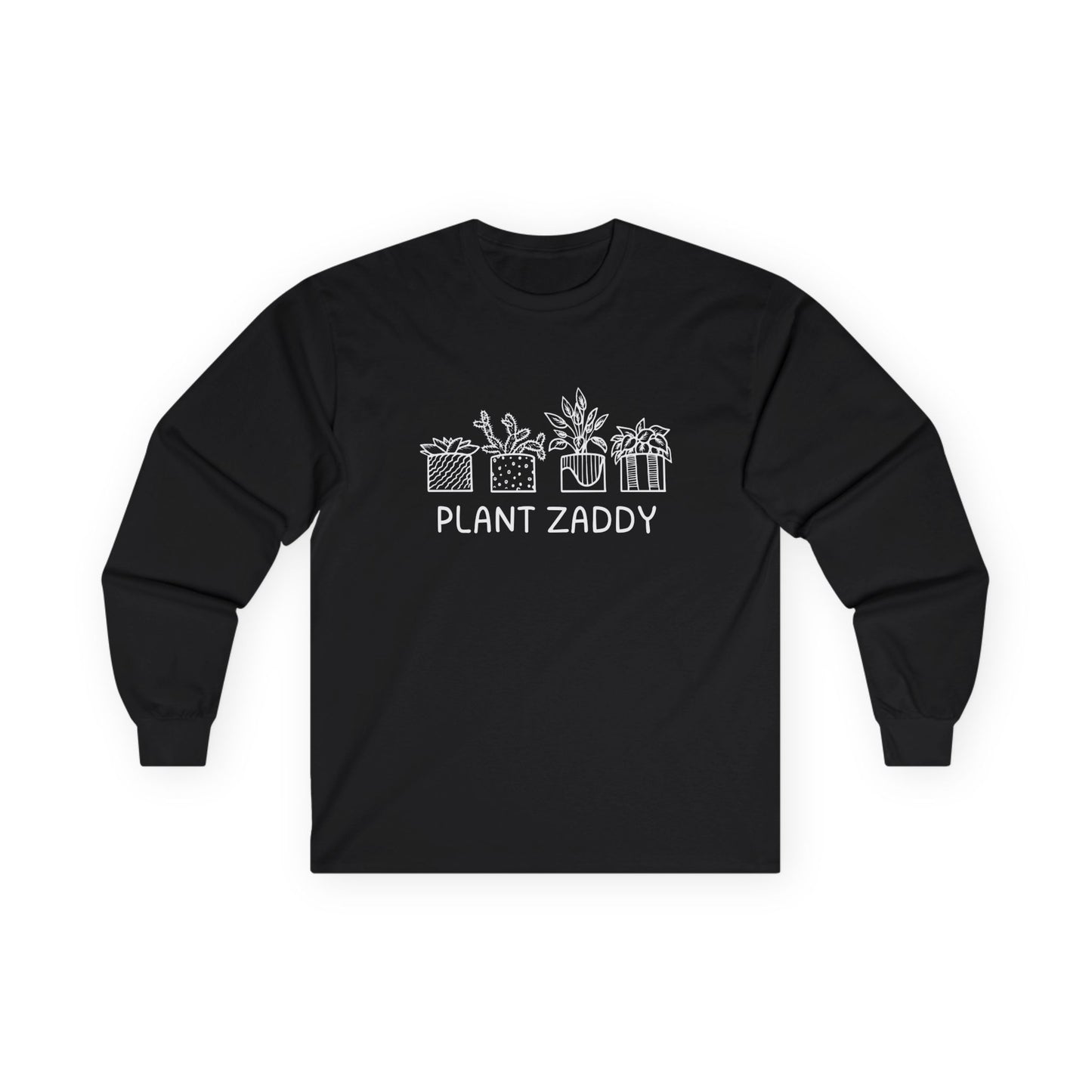 Plant Zaddy // Unisex Ultra Cotton Long Sleeve Tee - Perfect for Plant Lovers and Gardening Enthusiasts