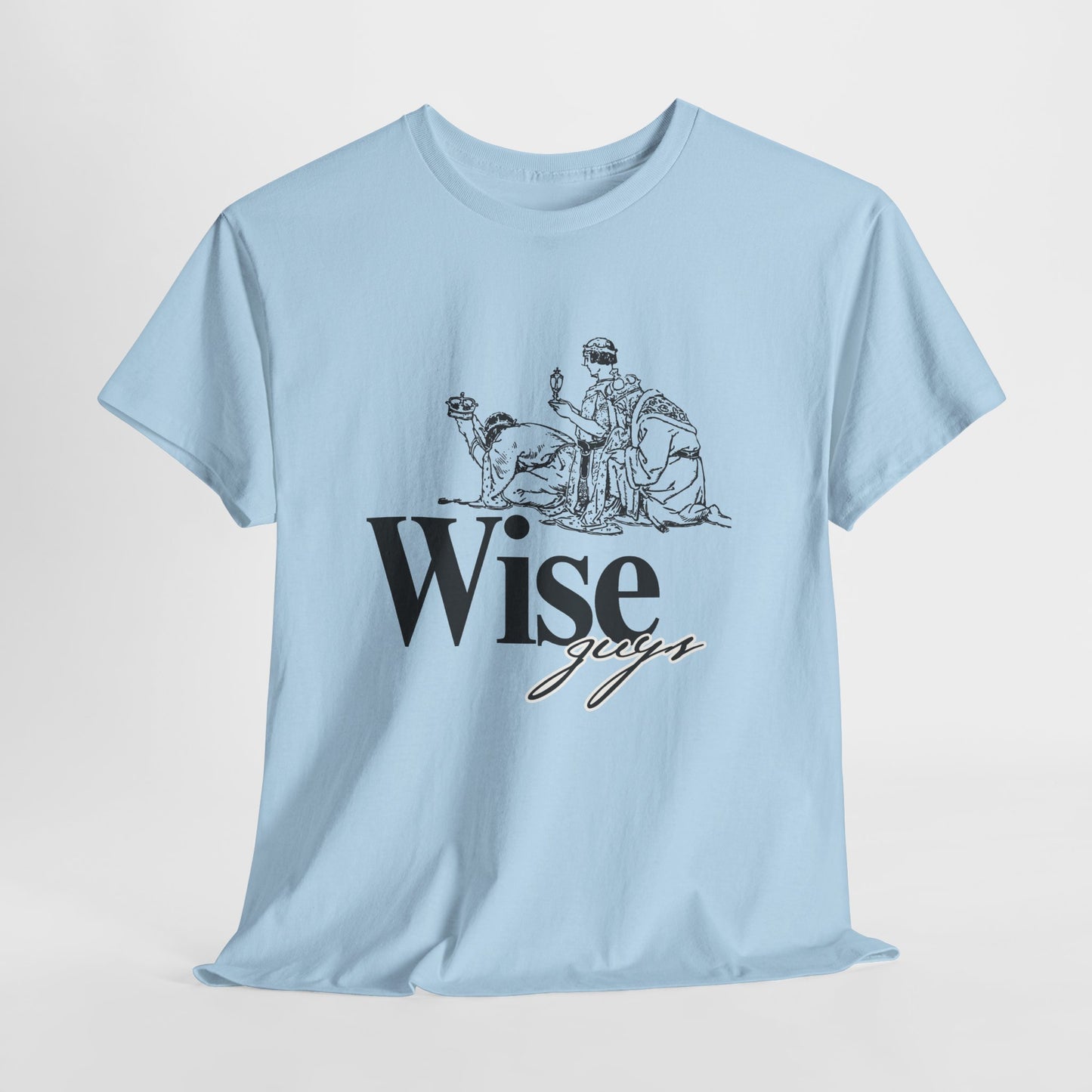 Wise Guys Unisex Heavy Cotton Tee - Stylish Graphic Tee for Casual Wear