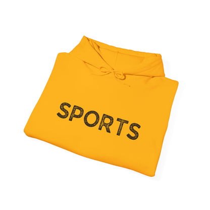 Sports // Unisex Heavy Blend™ Hooded Sweatshirt - Black Text