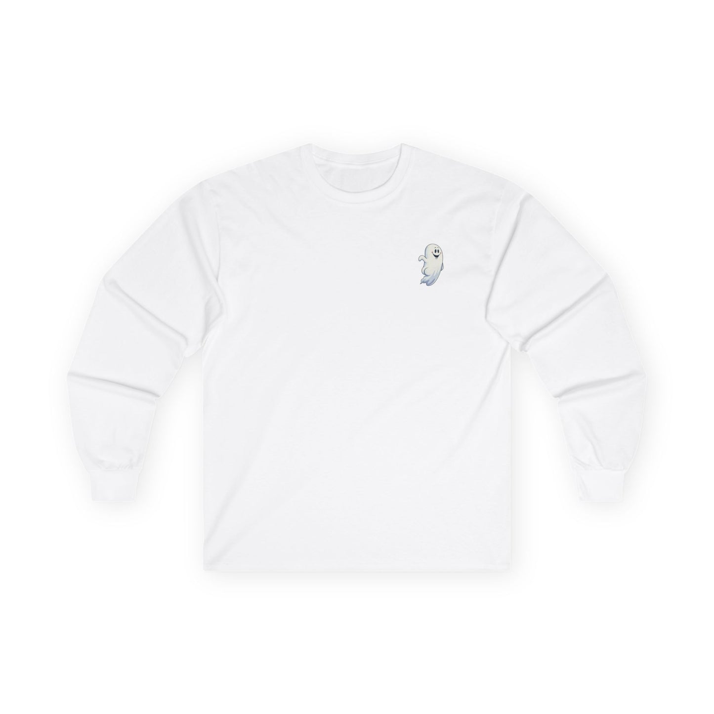 Power Bottom Autumn - White Ghost // Unisex Ghostly Vibes Long Sleeve Tee