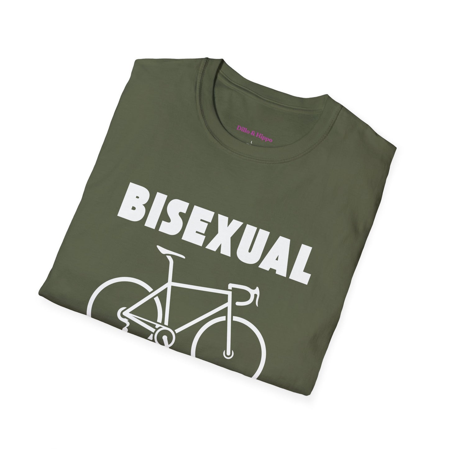 Bisexual (Road) Bicyclist  // Unisex Softstyle T-Shirt