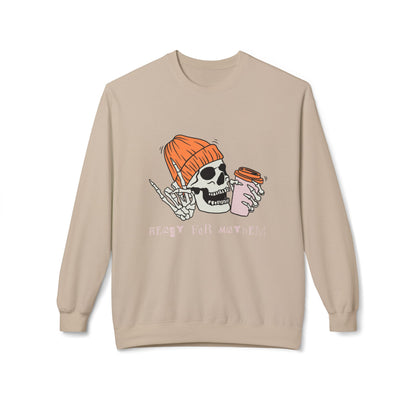 'Ready for Mayhem' Skull Coffee Tee — Casual Graphic Crewneck Swaetshirt