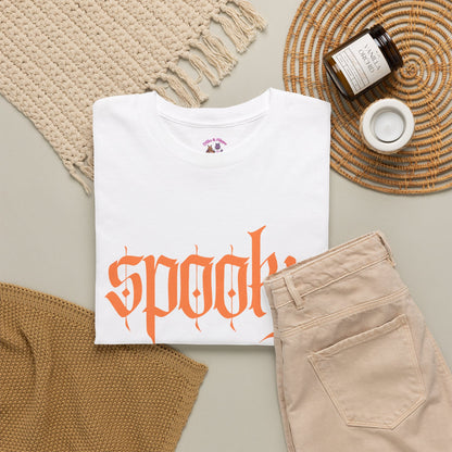 Spooky Unisex Heavy Cotton Tee, Halloween Shirt, Cute Fall T-Shirt, Casual Wear, Gift for Friends, Seasonal Apparel