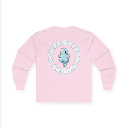 Unisex Ultra Cotton Long Sleeve Tee - 'Power Bottom Autumn' Graphic