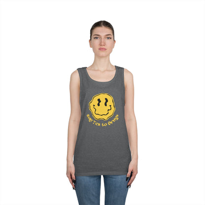 "Say Yes to Drugs" Smiley Graphic // Unisex Heavy Cotton Tank Top