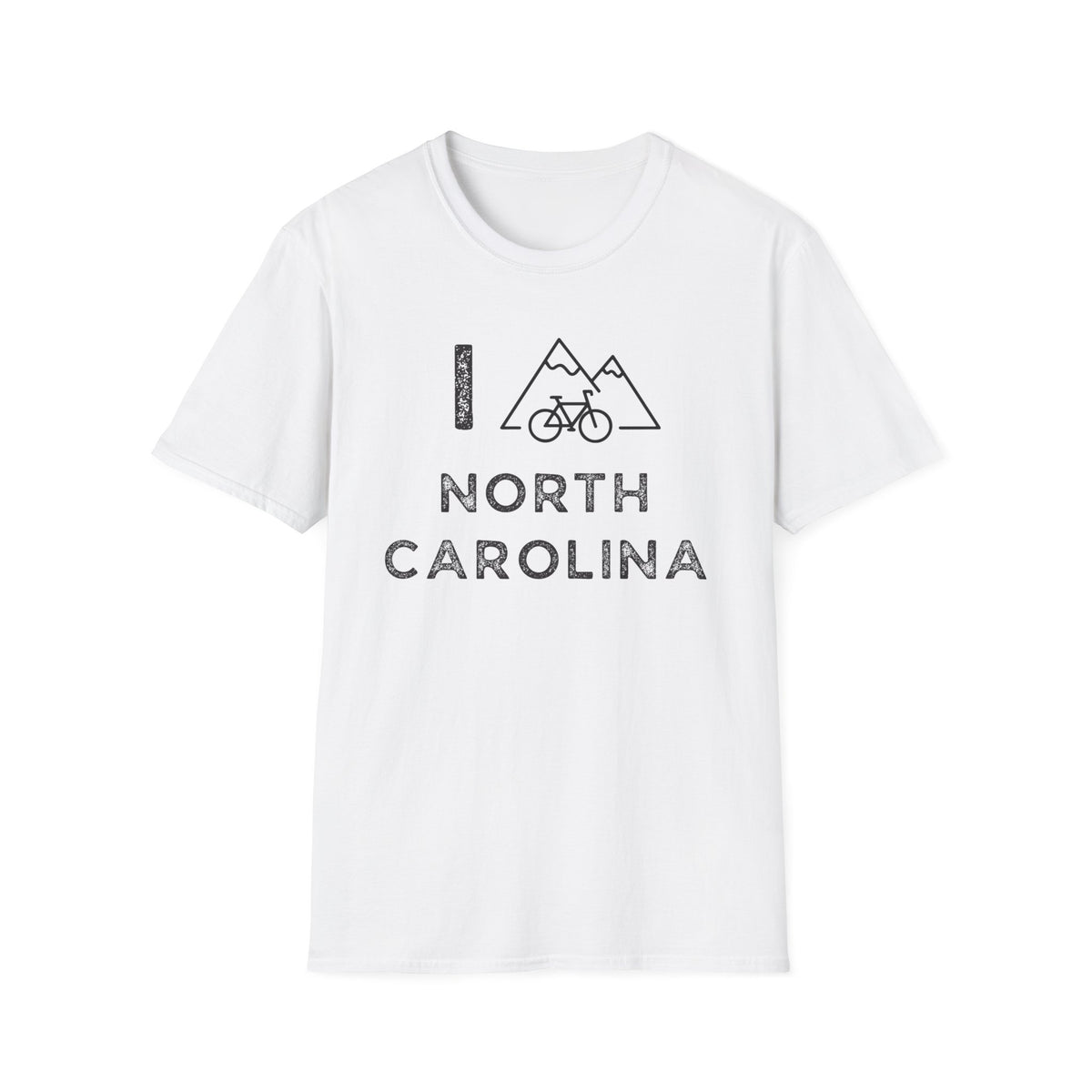 I (Mountain) Bike North Carolina // Unisex Softstyle T-Shirt