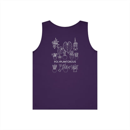 polyPLANTorous // Unisex Heavy Cotton Tank Top - Polyplantorous Plant Lover Design