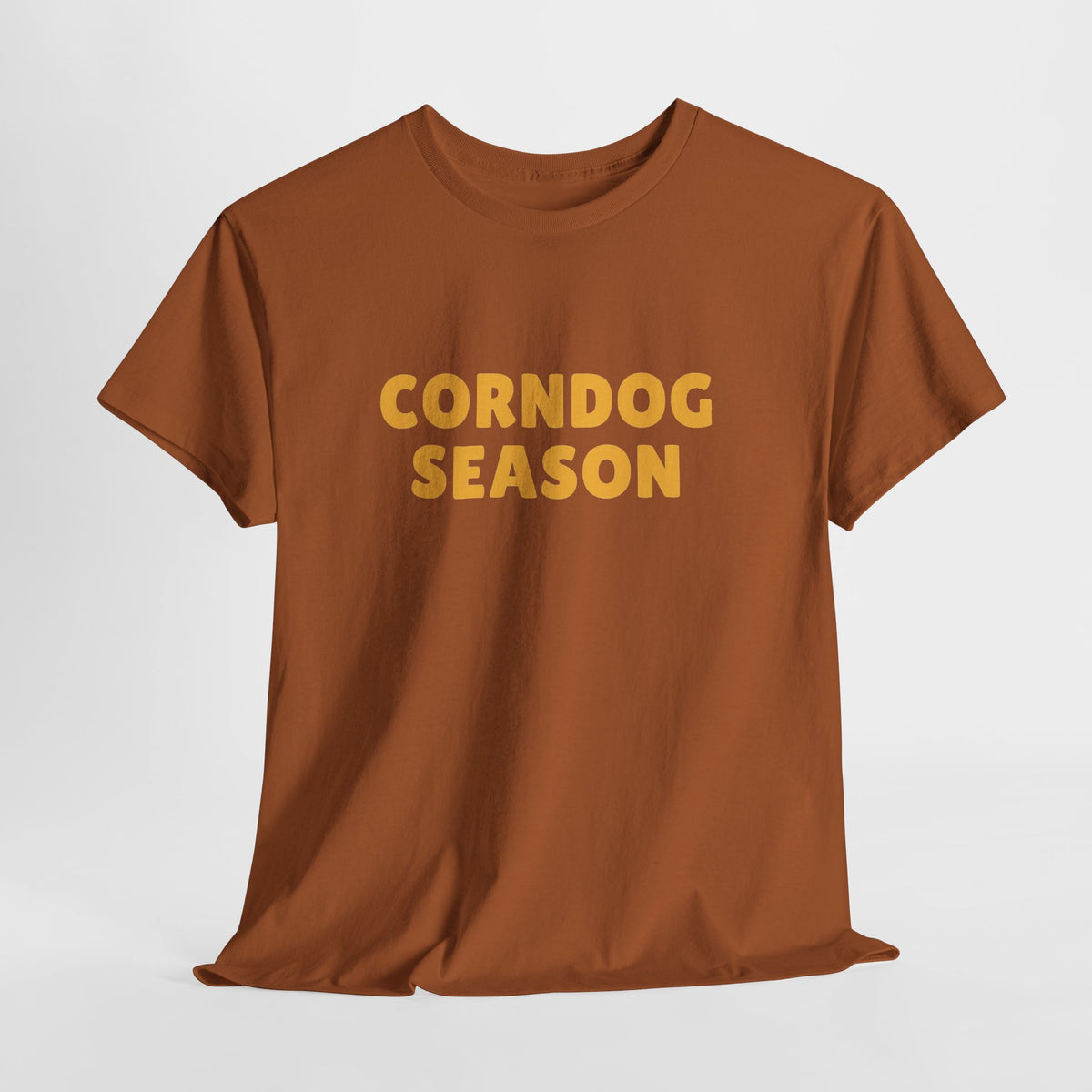 Funny Corndog Season // Unisex Heavy Cotton Tee | Perfect for Food Lovers and Festivals