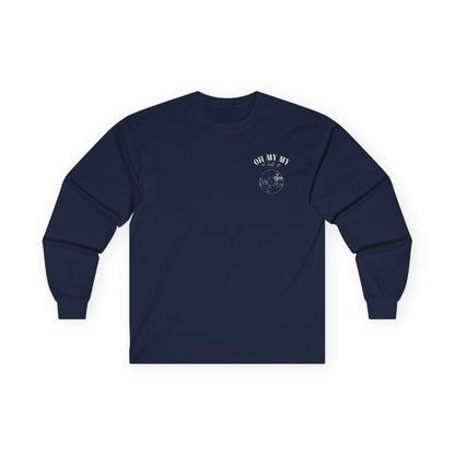 Oh My My - Pocket Placement // Unisex Long Sleeve Tee - Retro Vinyl Graphic