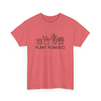 Plant Powered // Unisex Heavy Cotton Tee - Perfect for Everyday Comfort