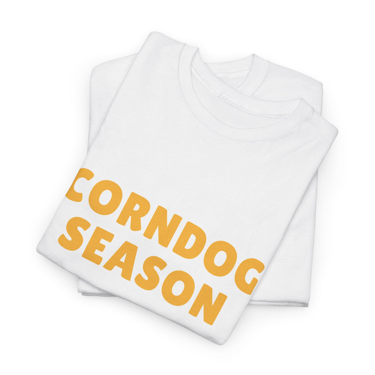 Funny Corndog Season // Unisex Heavy Cotton Tee | Perfect for Food Lovers and Festivals